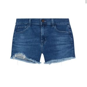 J Brand 1044 distressed denim shorts